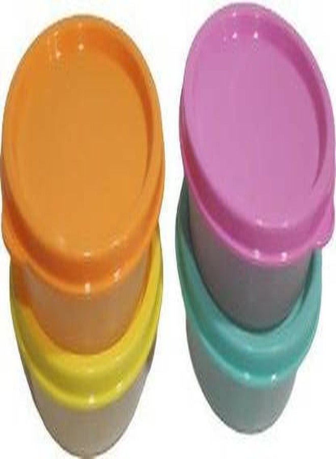 توبروير مجموعة علب الوجبات الخفيفة المستديرة الصغيرة من تابروير سعة 65 مل، 4 قطع - علب بلاستيكية متعددة الاستخدامات سعة 65 مل (عبوة من 4 قطع، متعددة الألوان) - Image 4